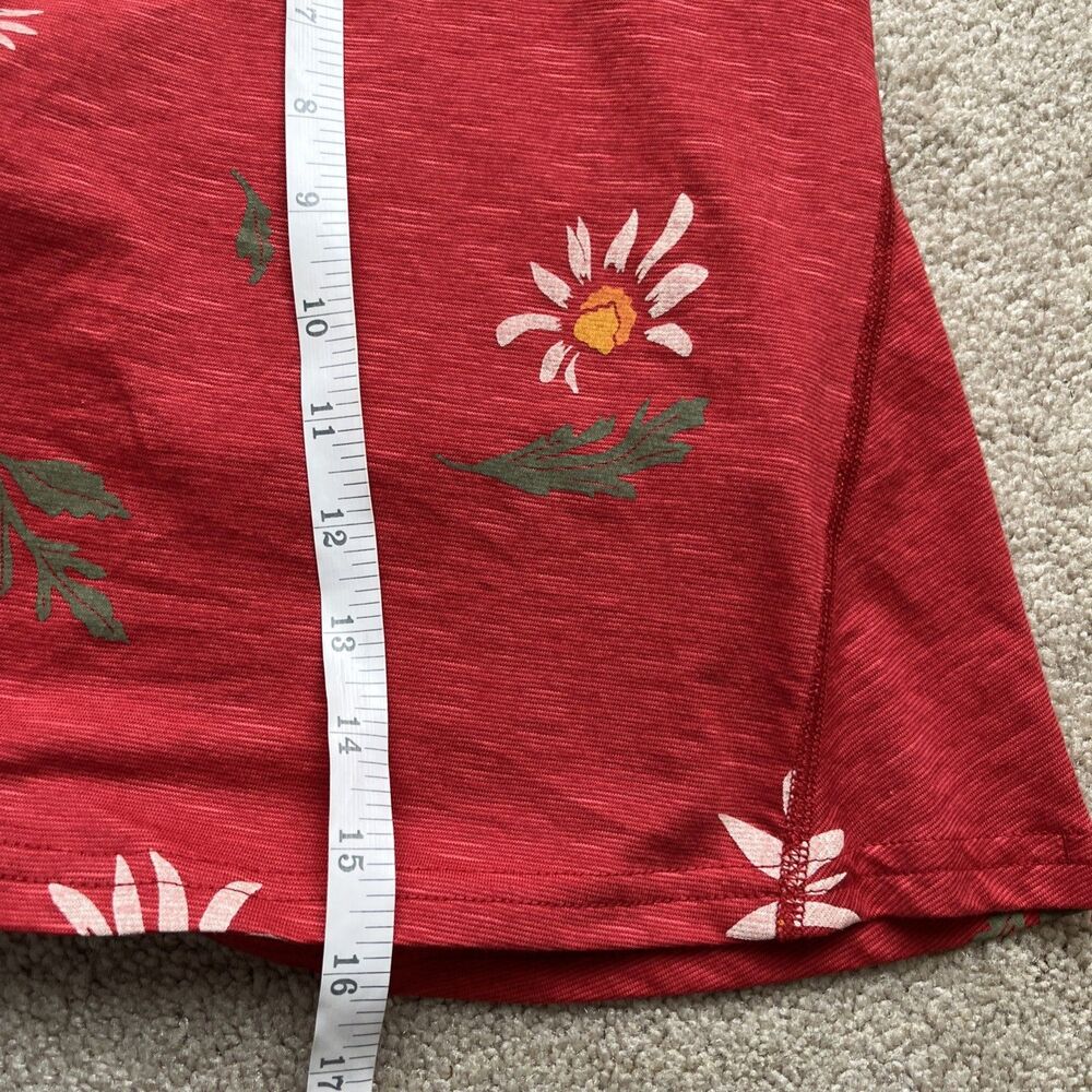 Toad and Co Skort Women Medium Red Floral Granola Girl Gorpcore Outdoors Sporty - Picture 5 of 7